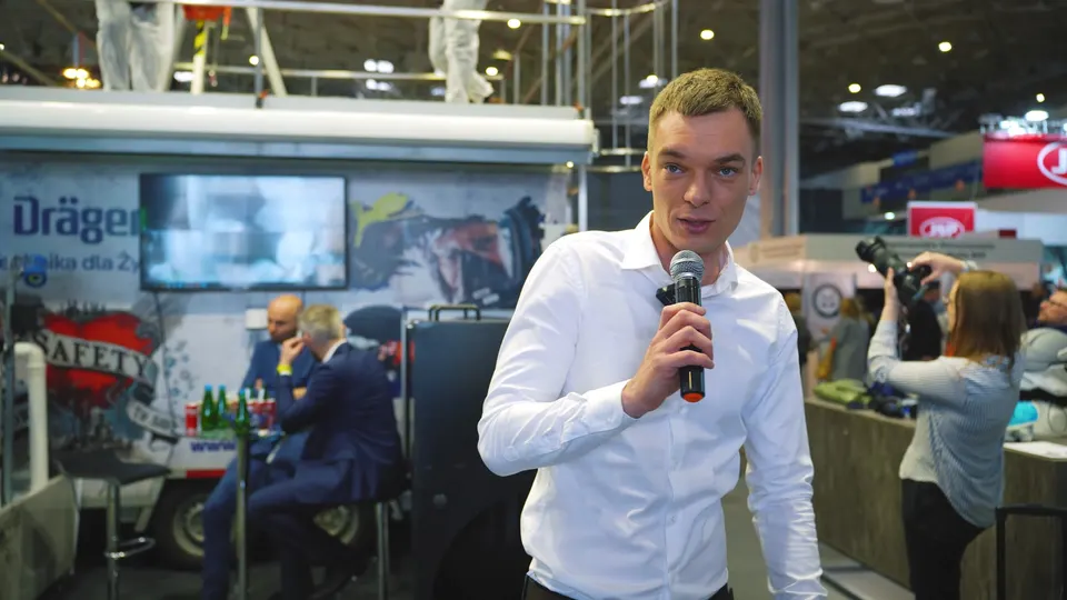 Dräger Polska — targi SAWO 2024 — kadr z filmu